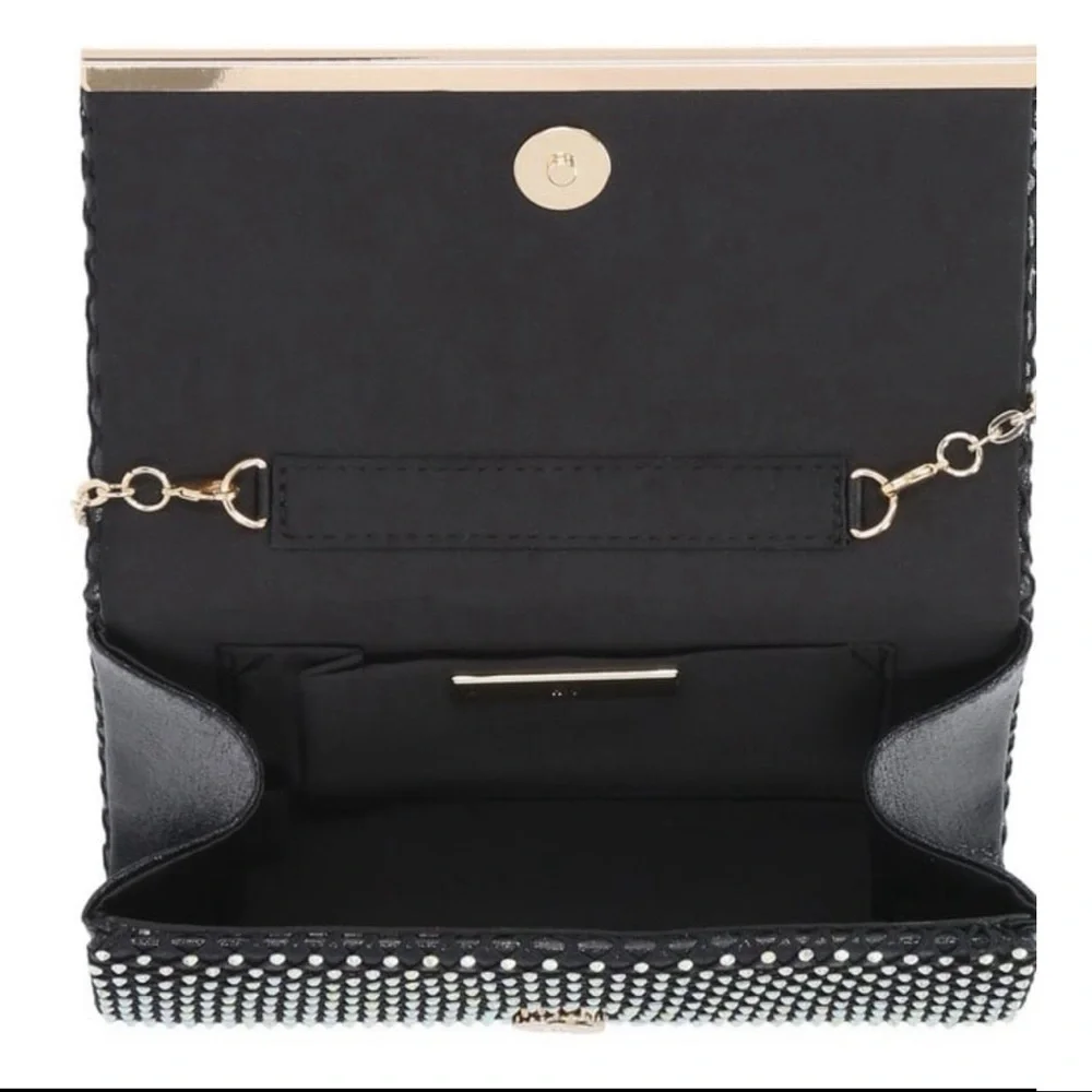 I.N.C. INTERNATIONAL CONCEPTS Caitlin Netted Microstone Clutch